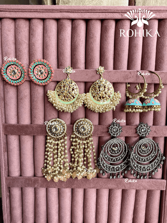 Utsav earrings combo (A-004) - Rohika Store