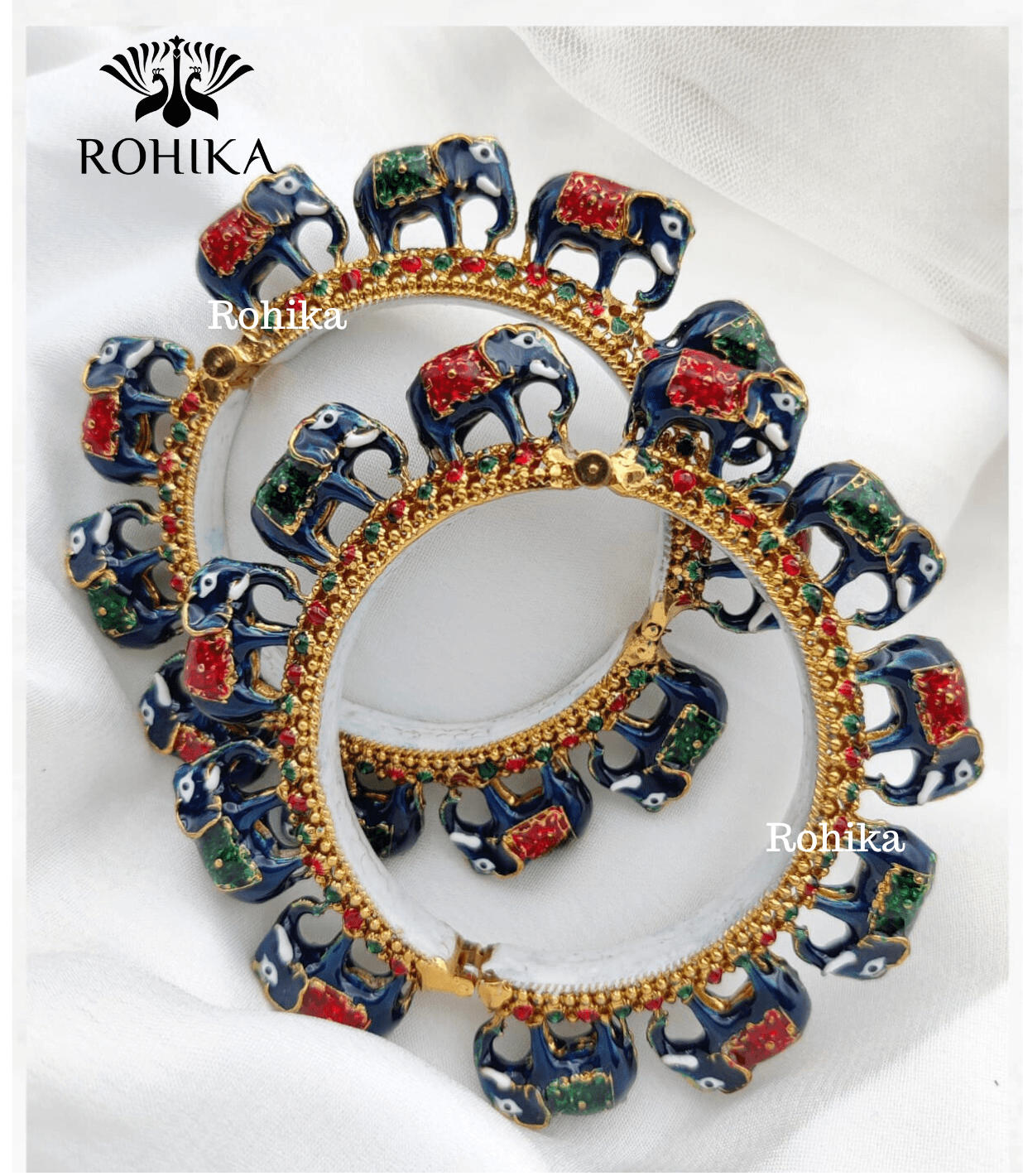 Aastha jadau bangles - Rohika Store