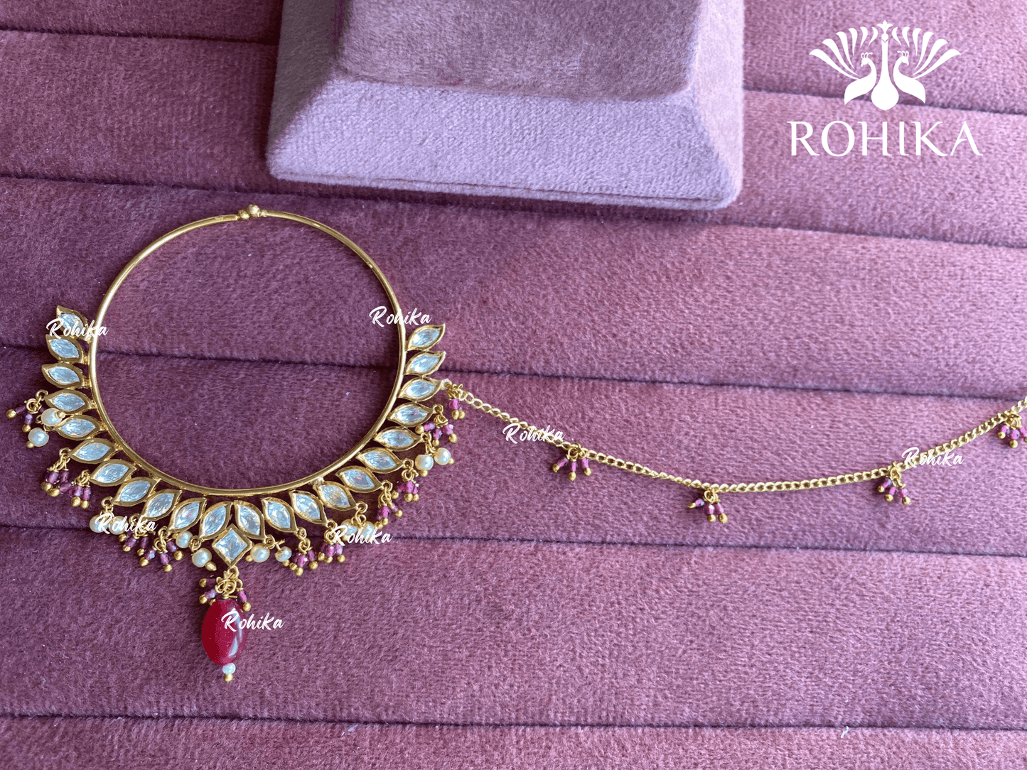Neer kundan nath (001) - Red - Rohika Store