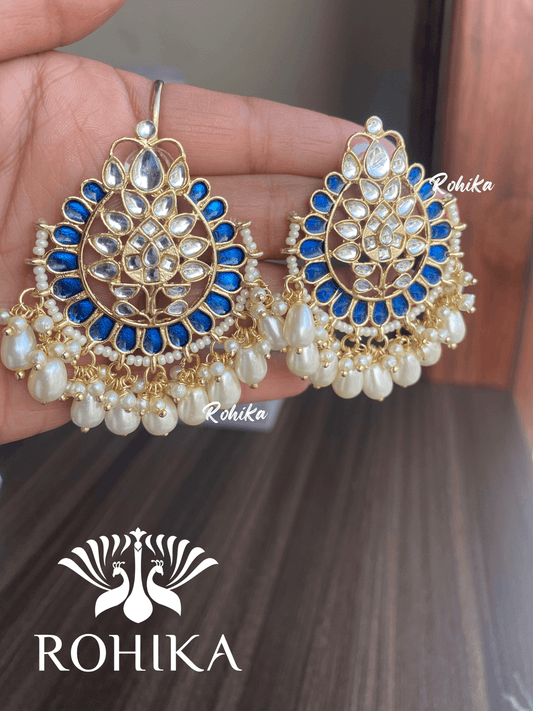 Lisa beautiful earrings-Bliue - Rohika Store