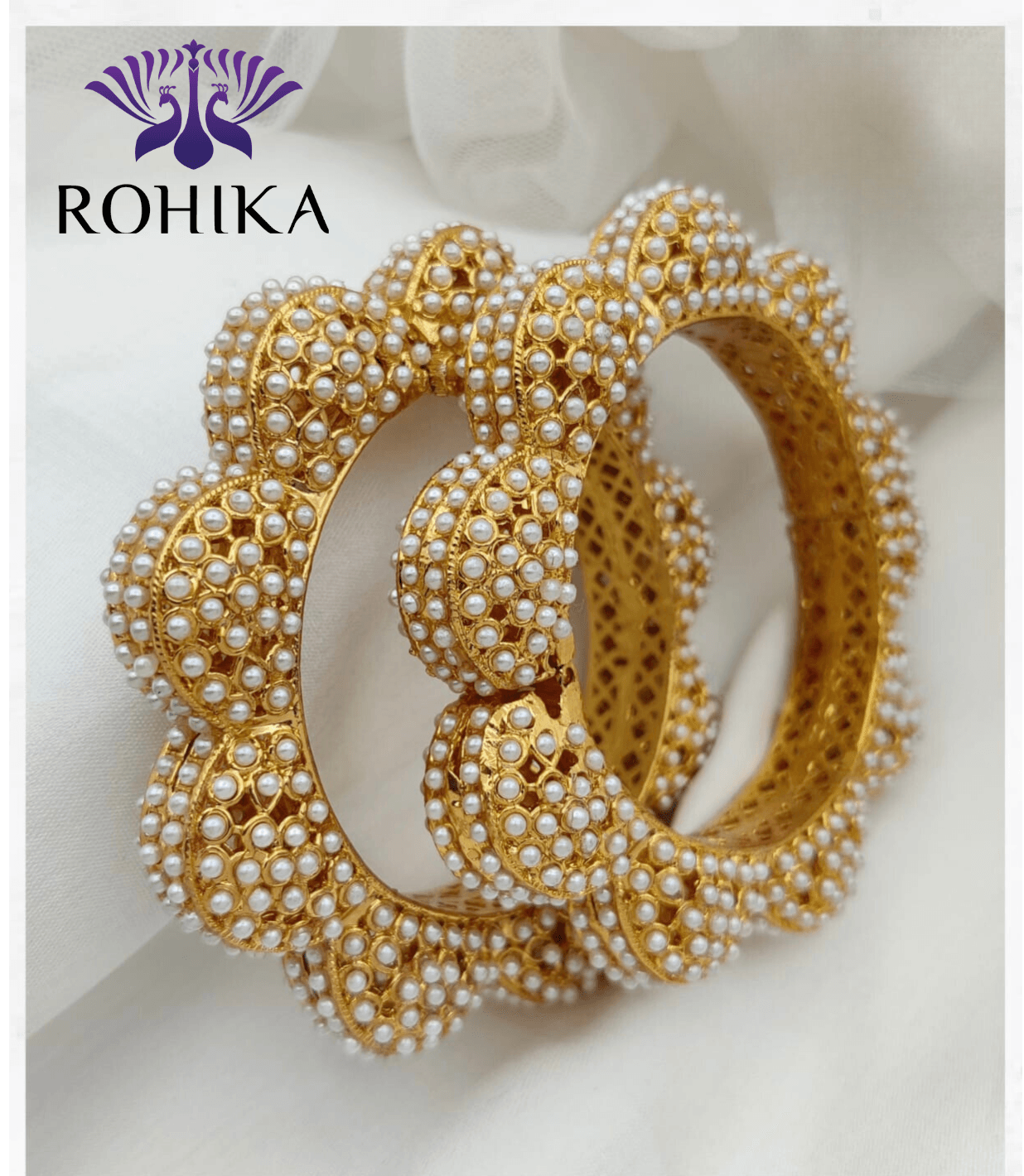 Nikhat jadau bangles - Rohika Store