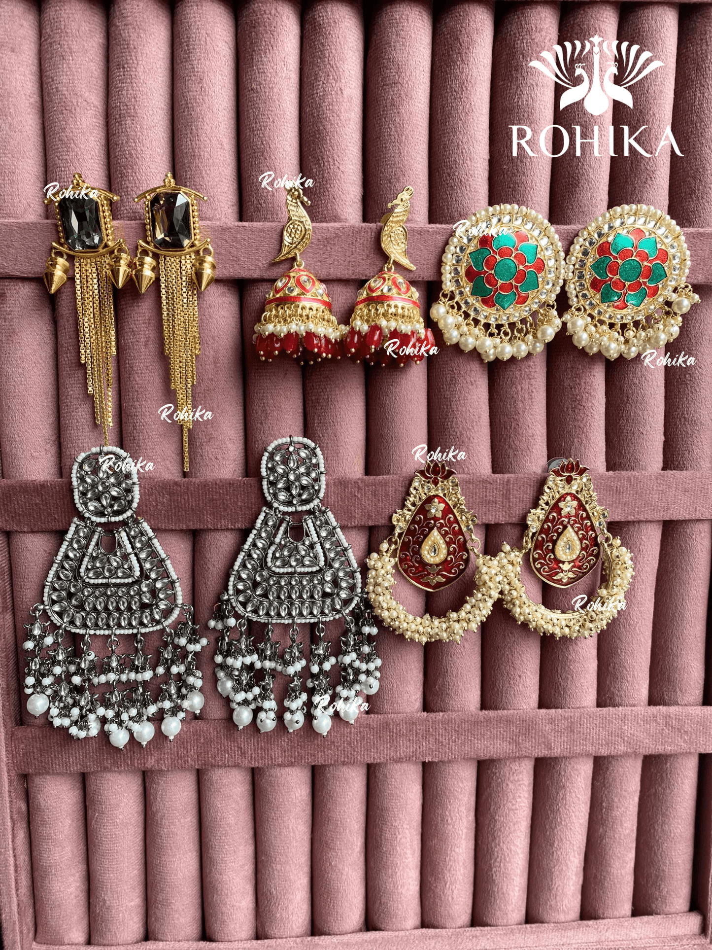 Utsav earrings combo (A-001) - Rohika Store