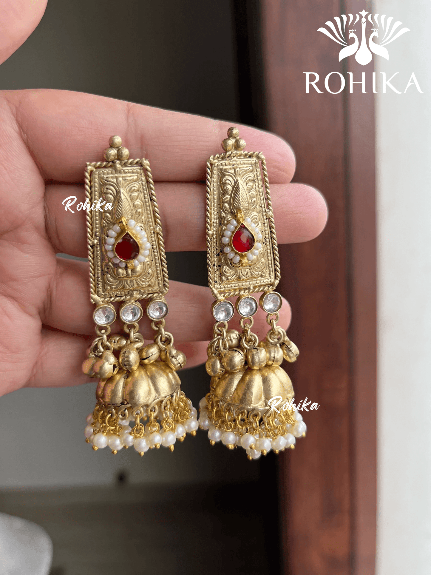 Banjara fusion necklace set (FE-002) - Red - Rohika Store