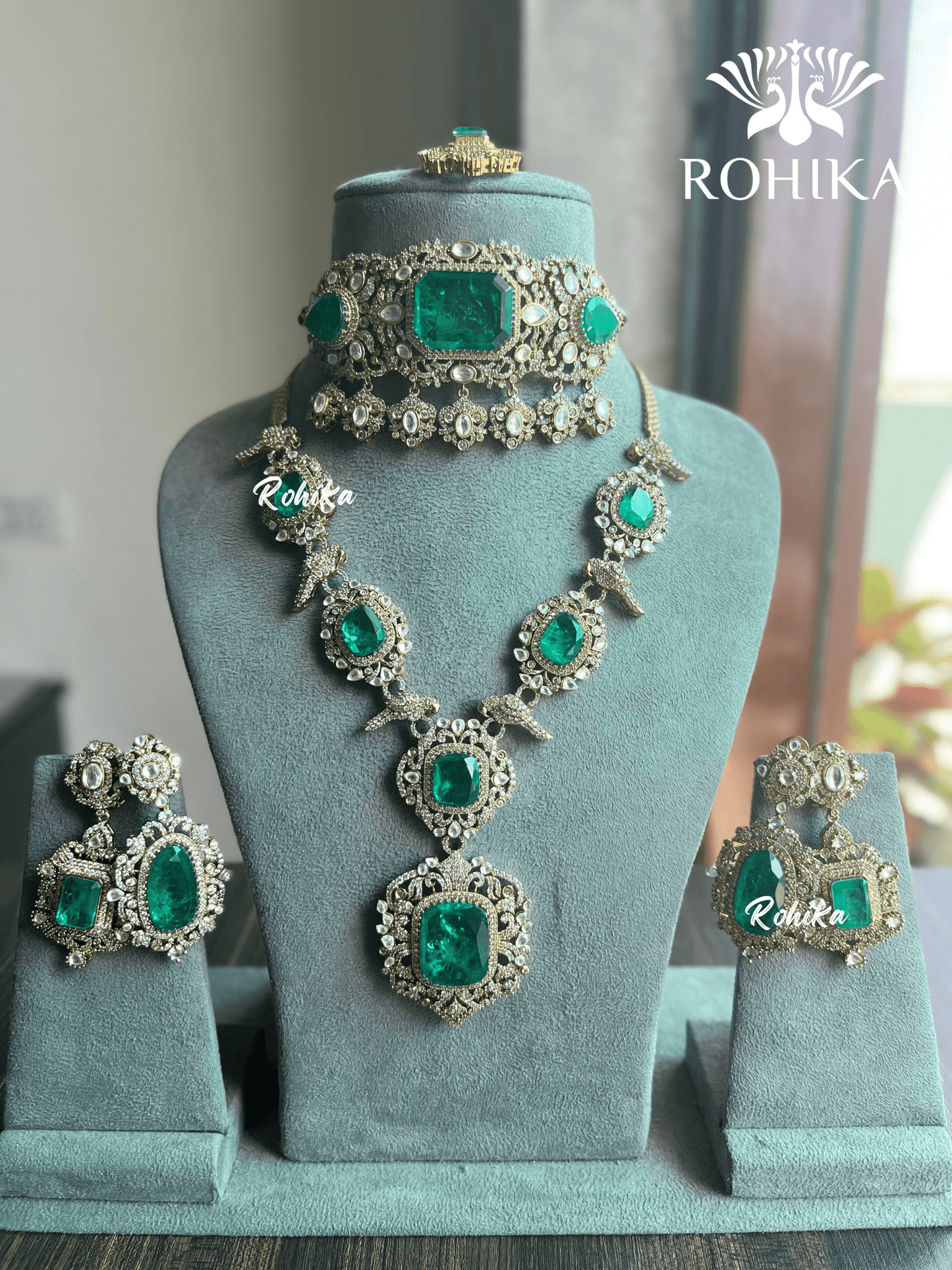 Avasa doublet victorian combo - Green - Rohika Store
