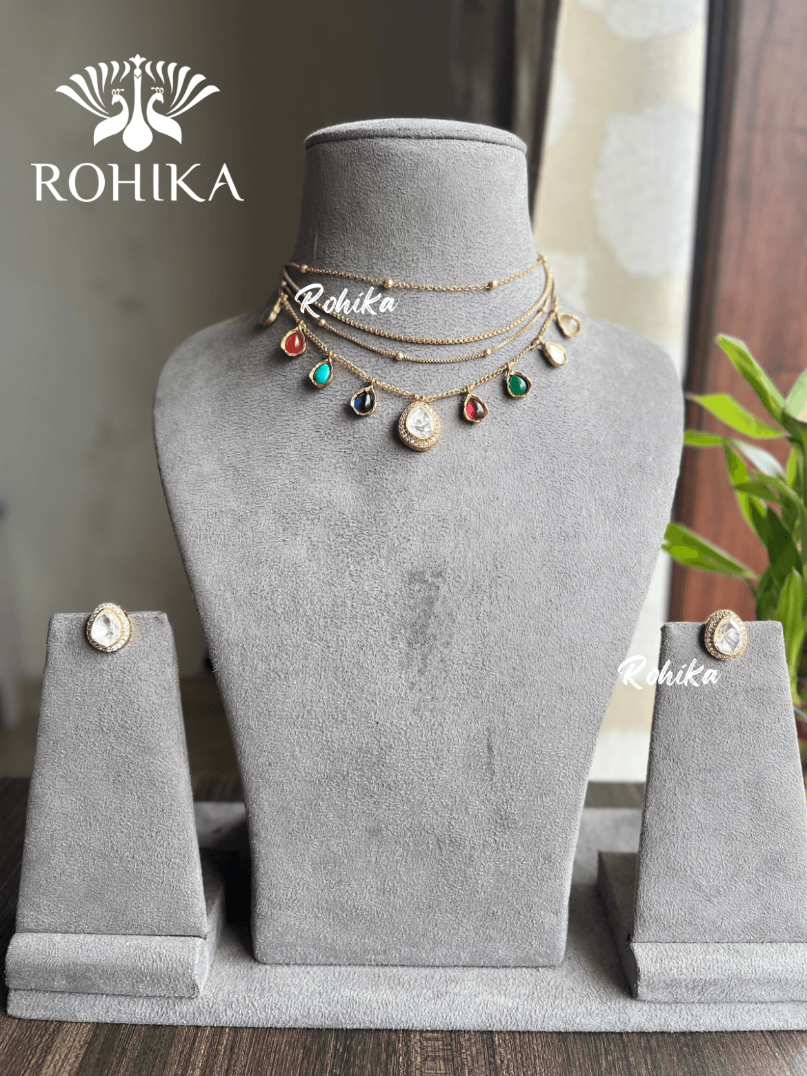 Alisa necklace set - Multi - Rohika Store