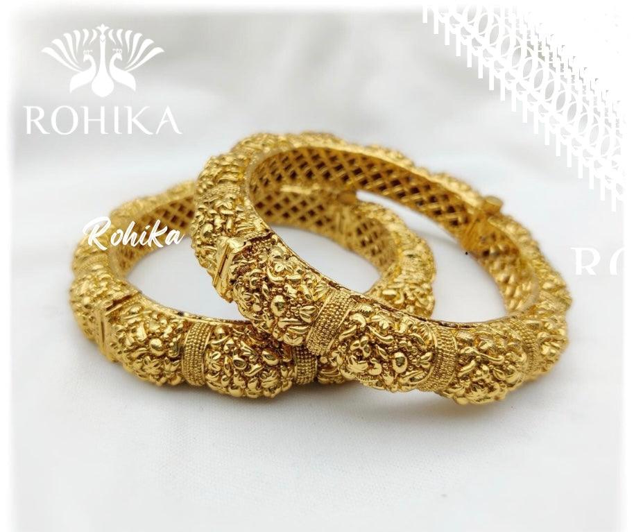 Mysa goldplated bangles - Rohika Store