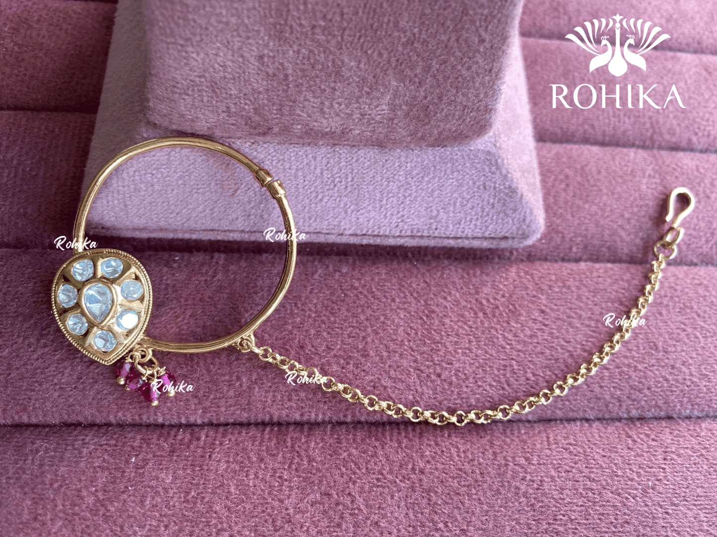 Neer kundan nath (004)- Pink - Rohika Store