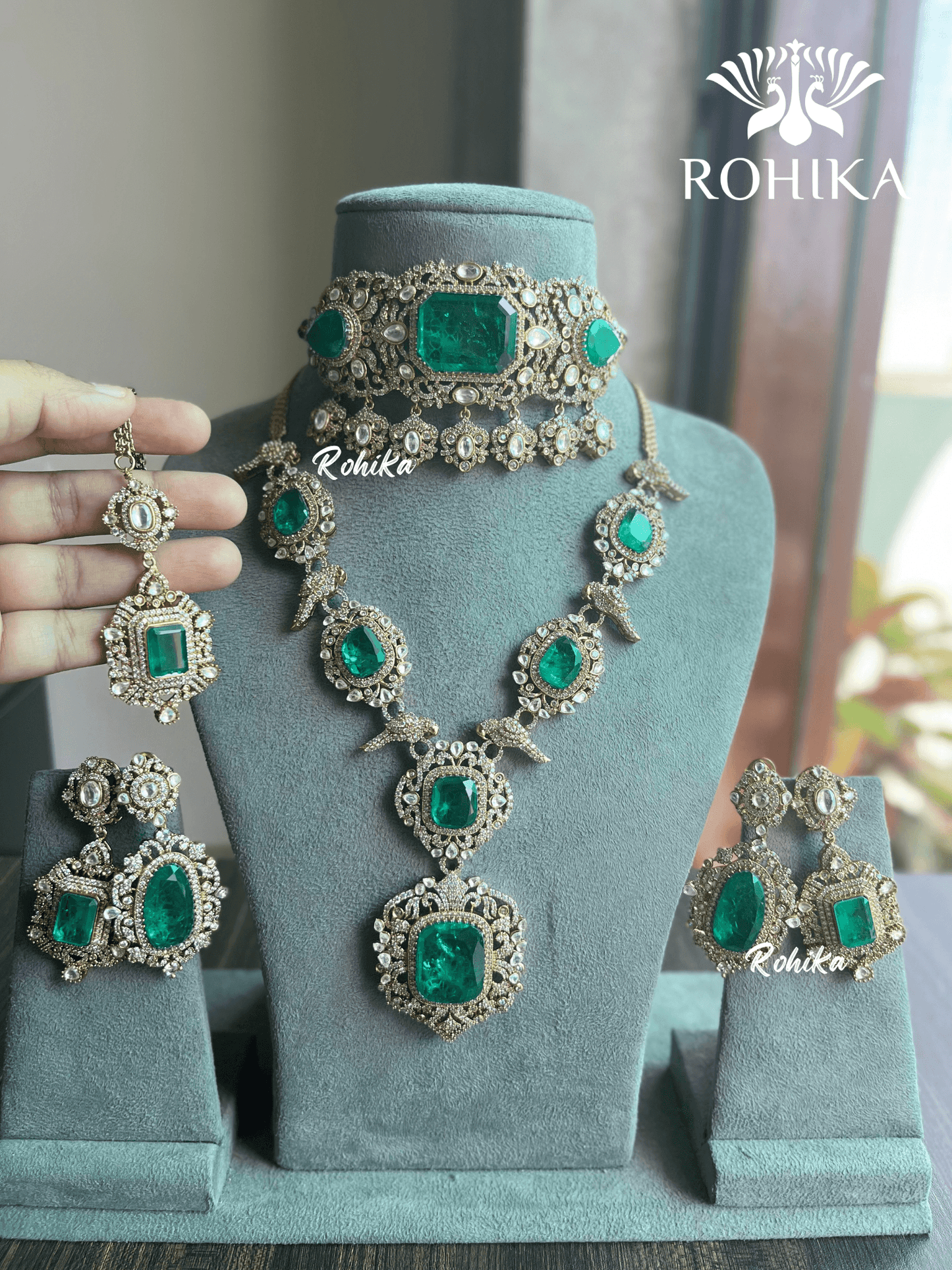 Avasa doublet victorian combo - Green - Rohika Store