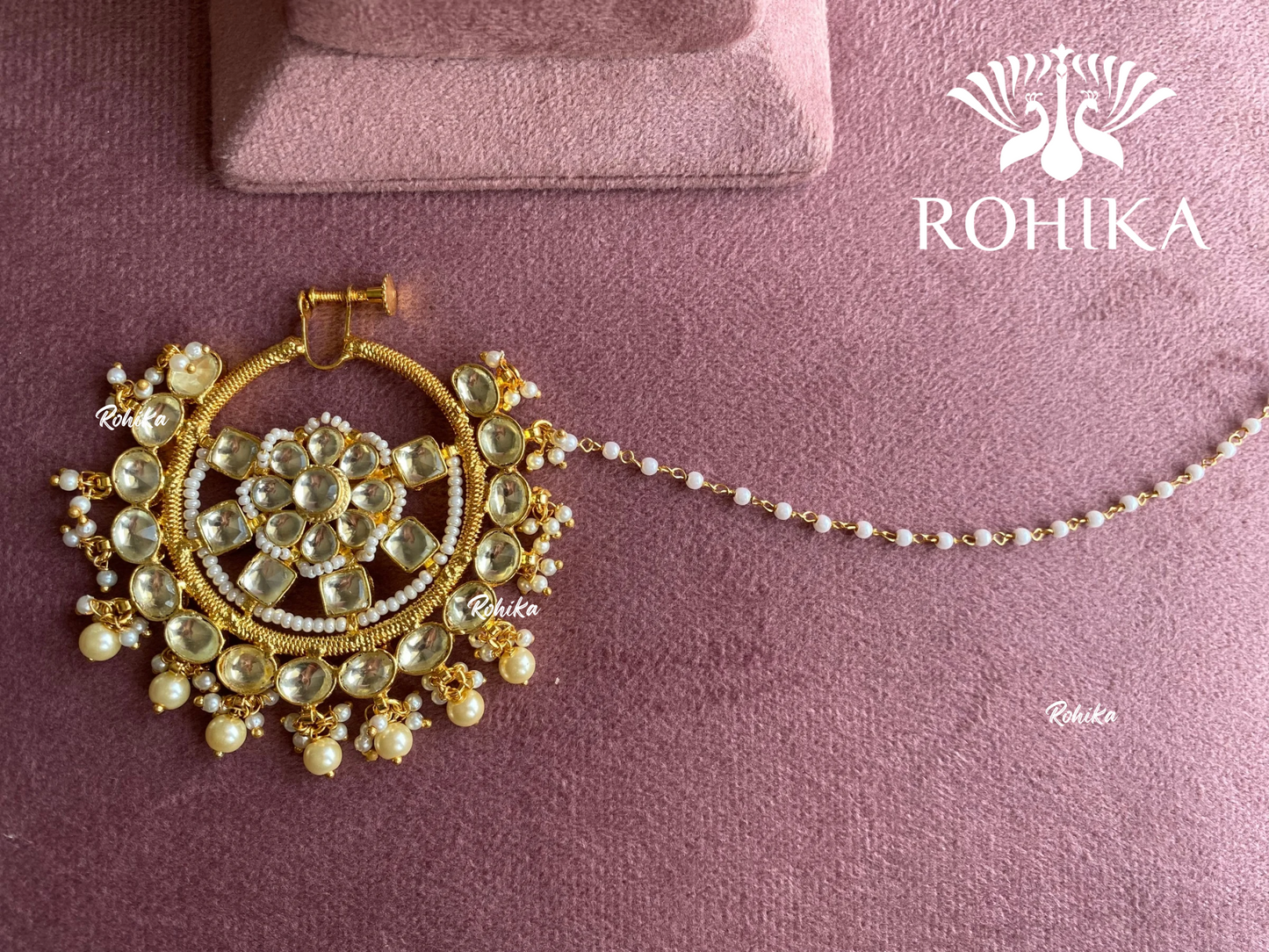 Neer Pacchi Kundan Nath (021) - Golden - Rohika store