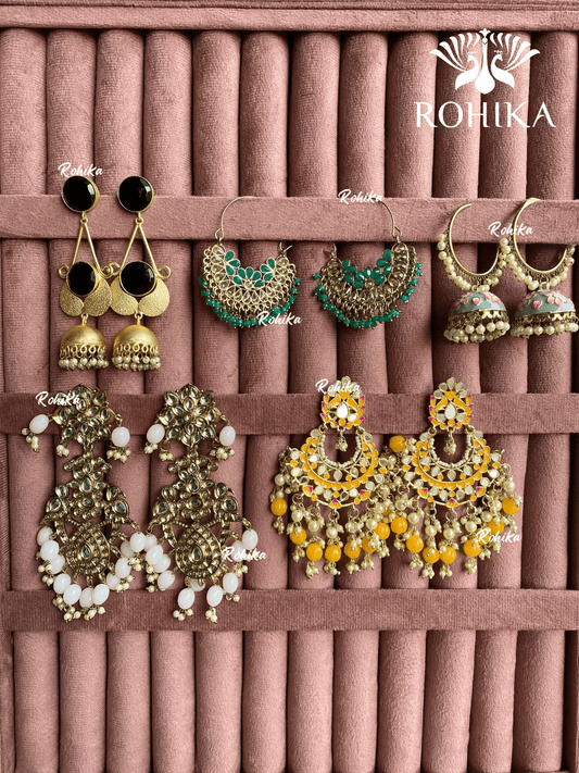 Utsav earrings combo (A-005) - Rohika Store