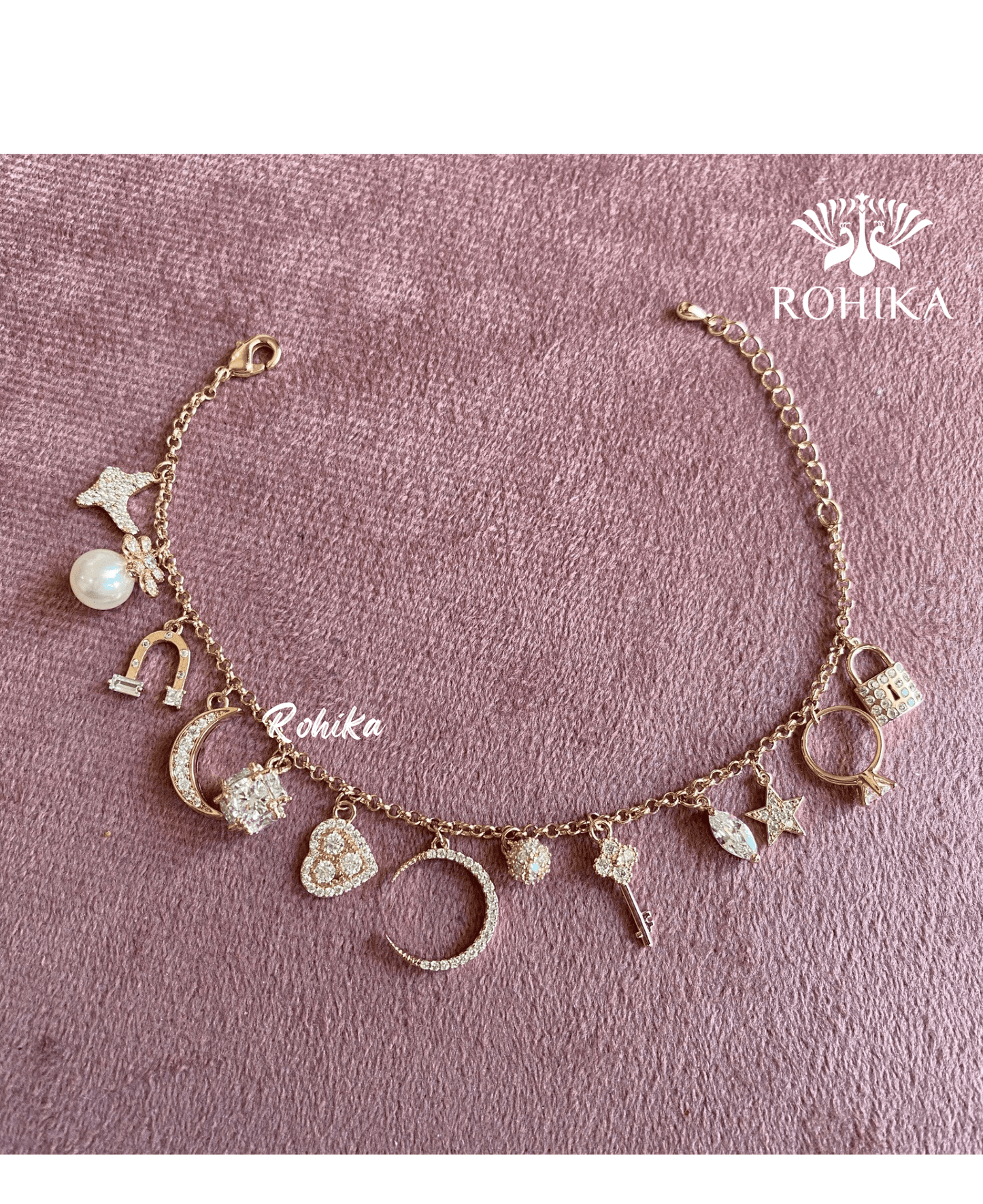 Candy charms bracelet - Rosegold - Rohika Store