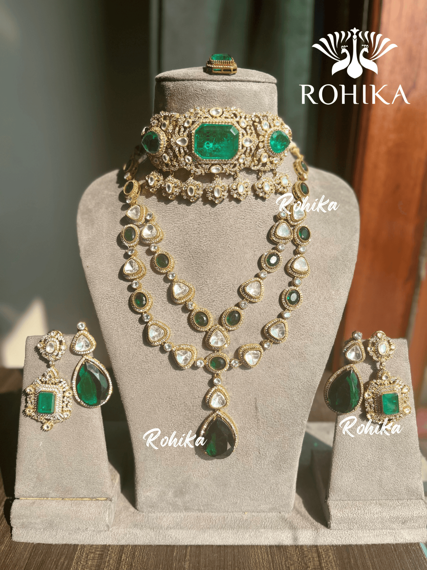 Anaya doublet victorian combo - Green - Rohika Store