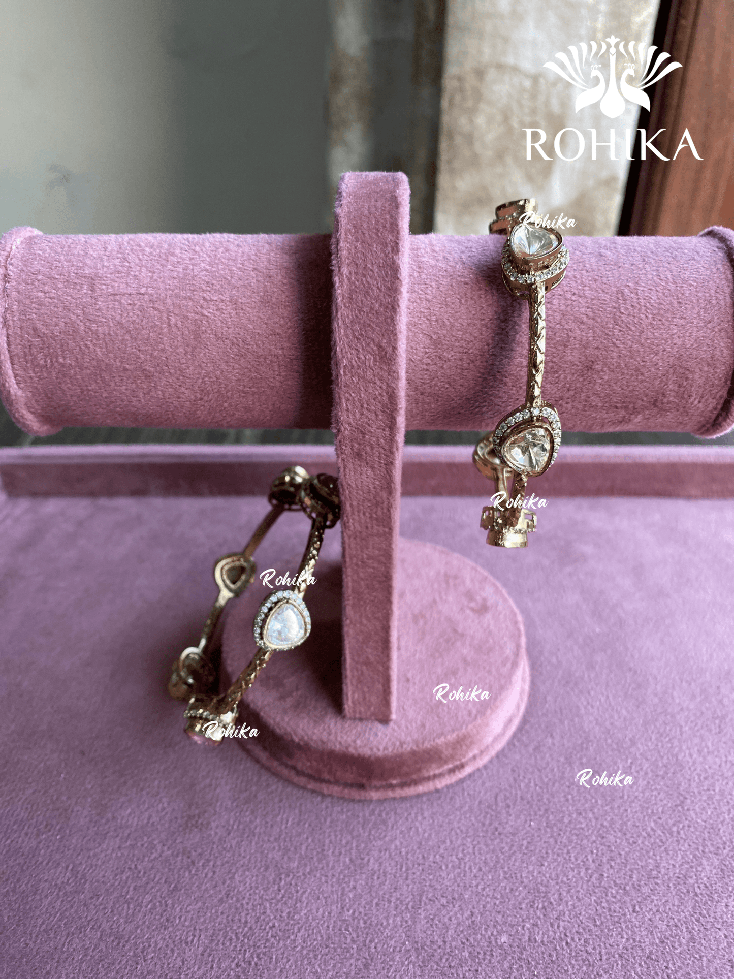 Kanika moisanite kada/bangles - Antique - Rohika Store