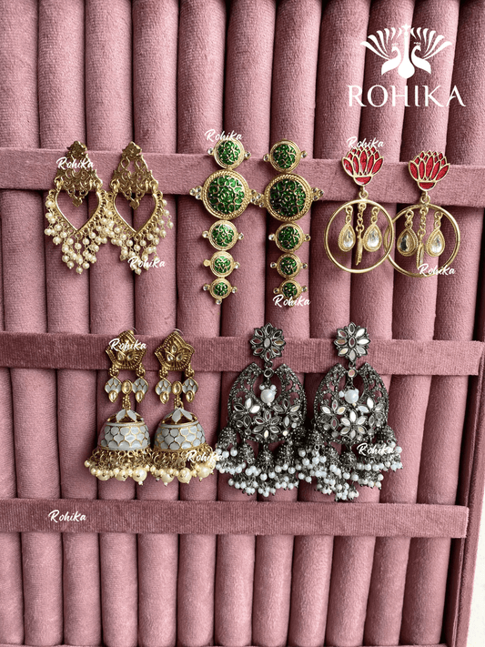 Utsav earrings combo (A-002) - Rohika Store