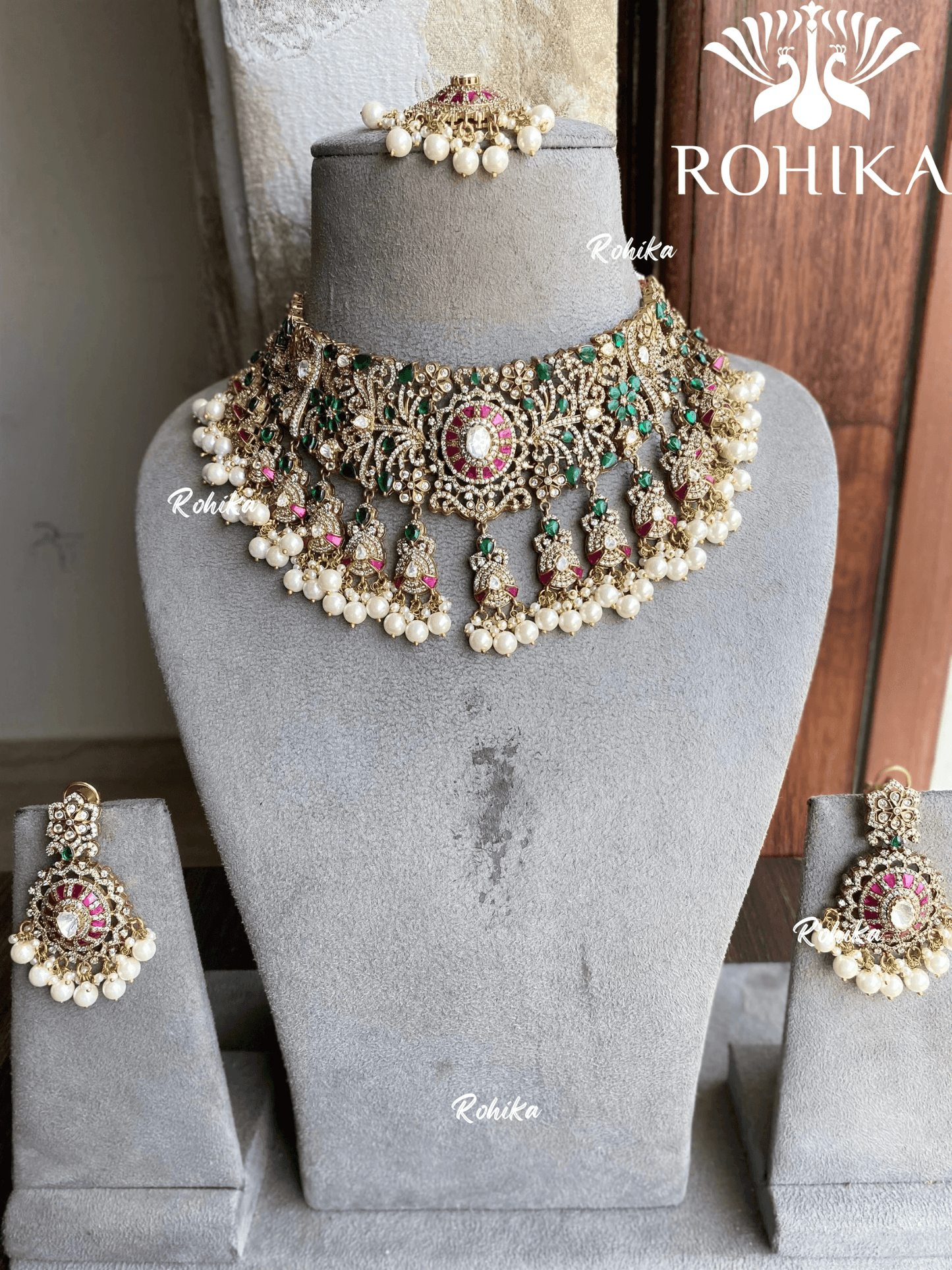 Vrita moisanite necklace set - Rohika Store