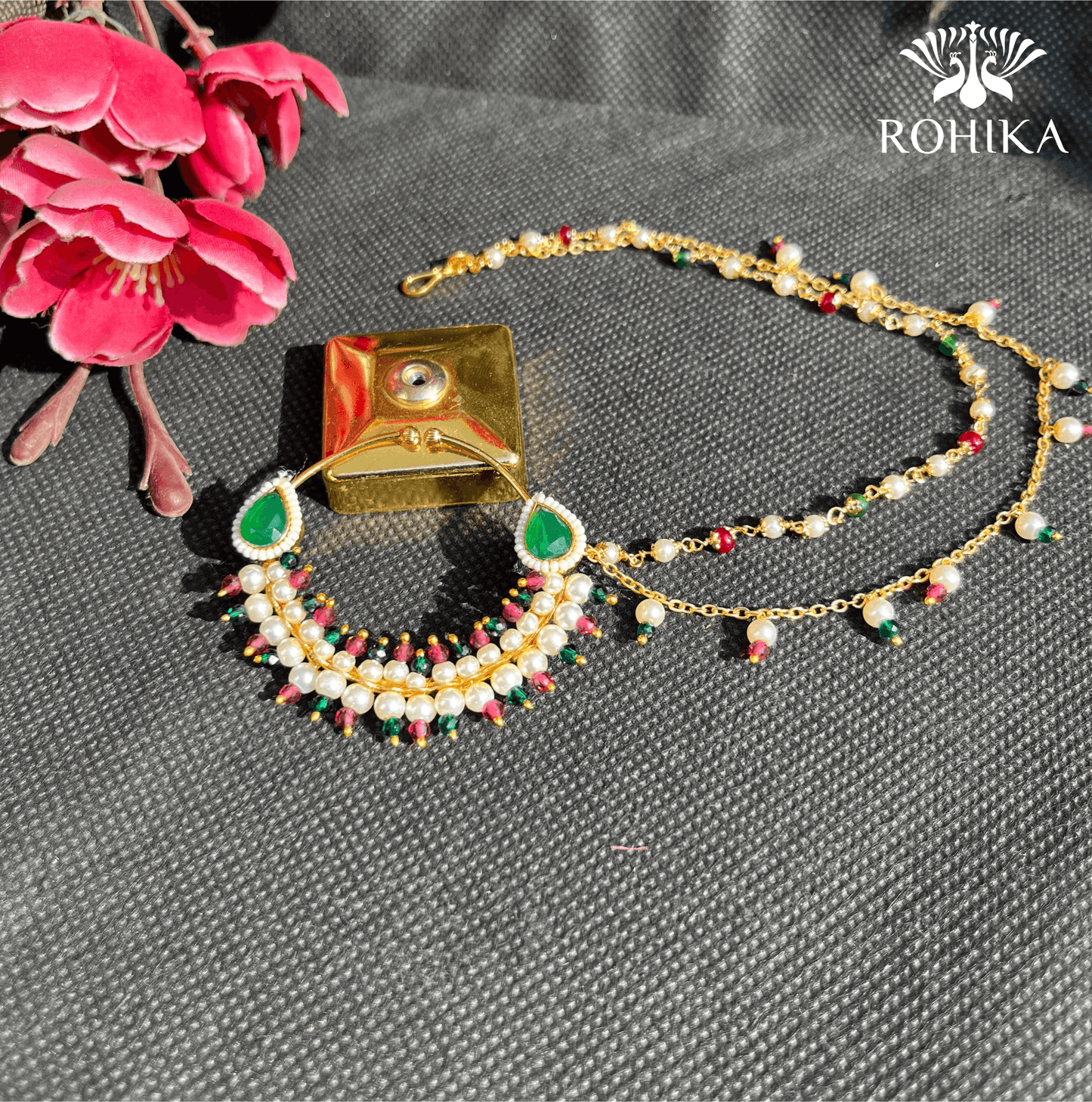 Domukh polki Nath-Multi-colour - Rohika Store