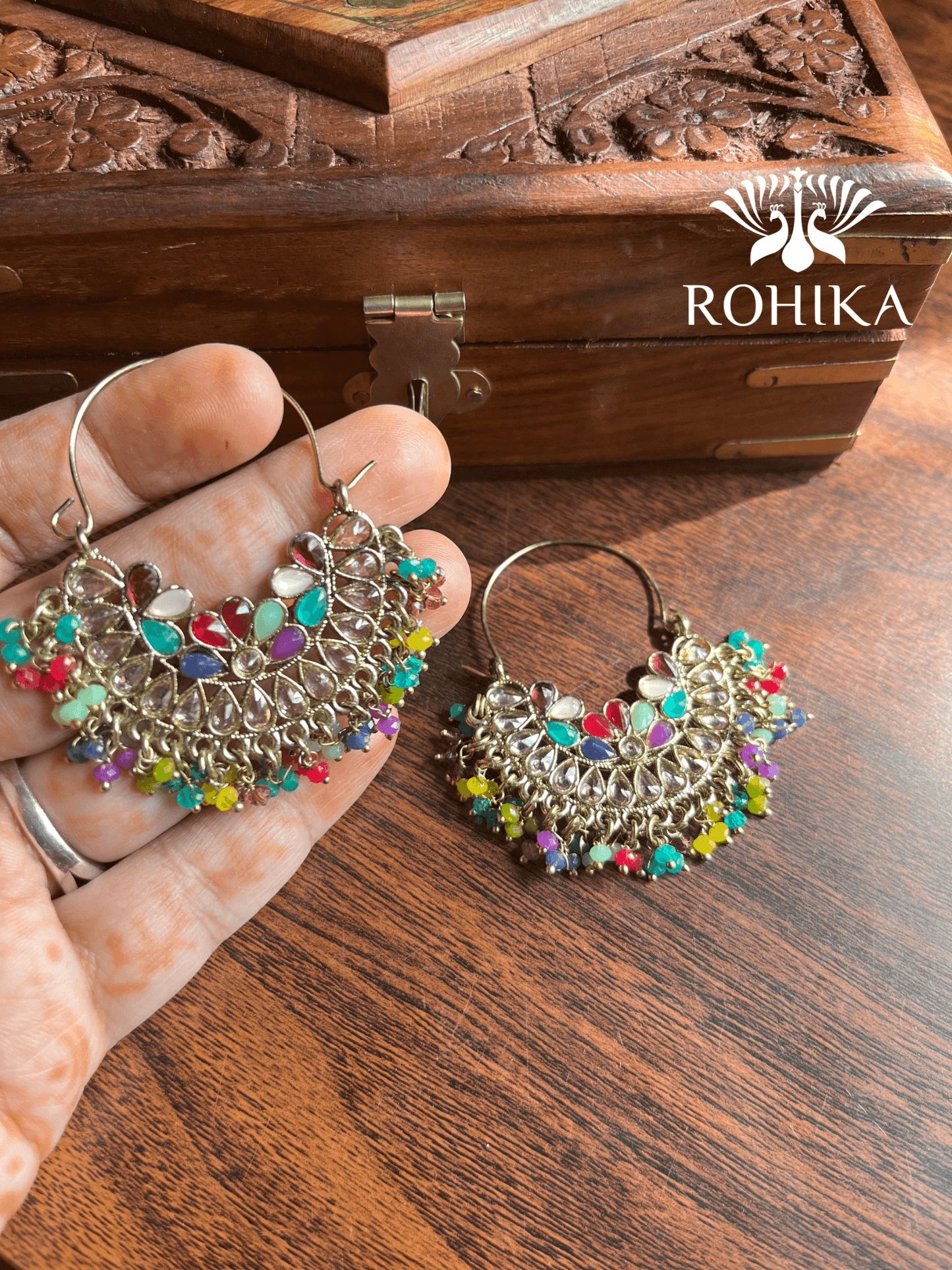 Sana polki bali - Multi colour - Rohika Store