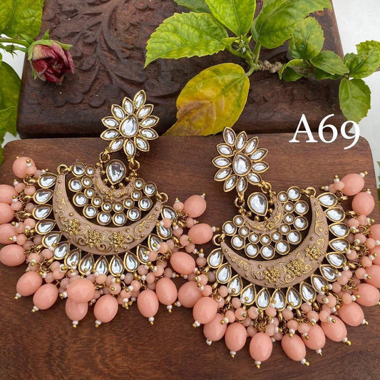 Chand meena earrings - Rohika Store