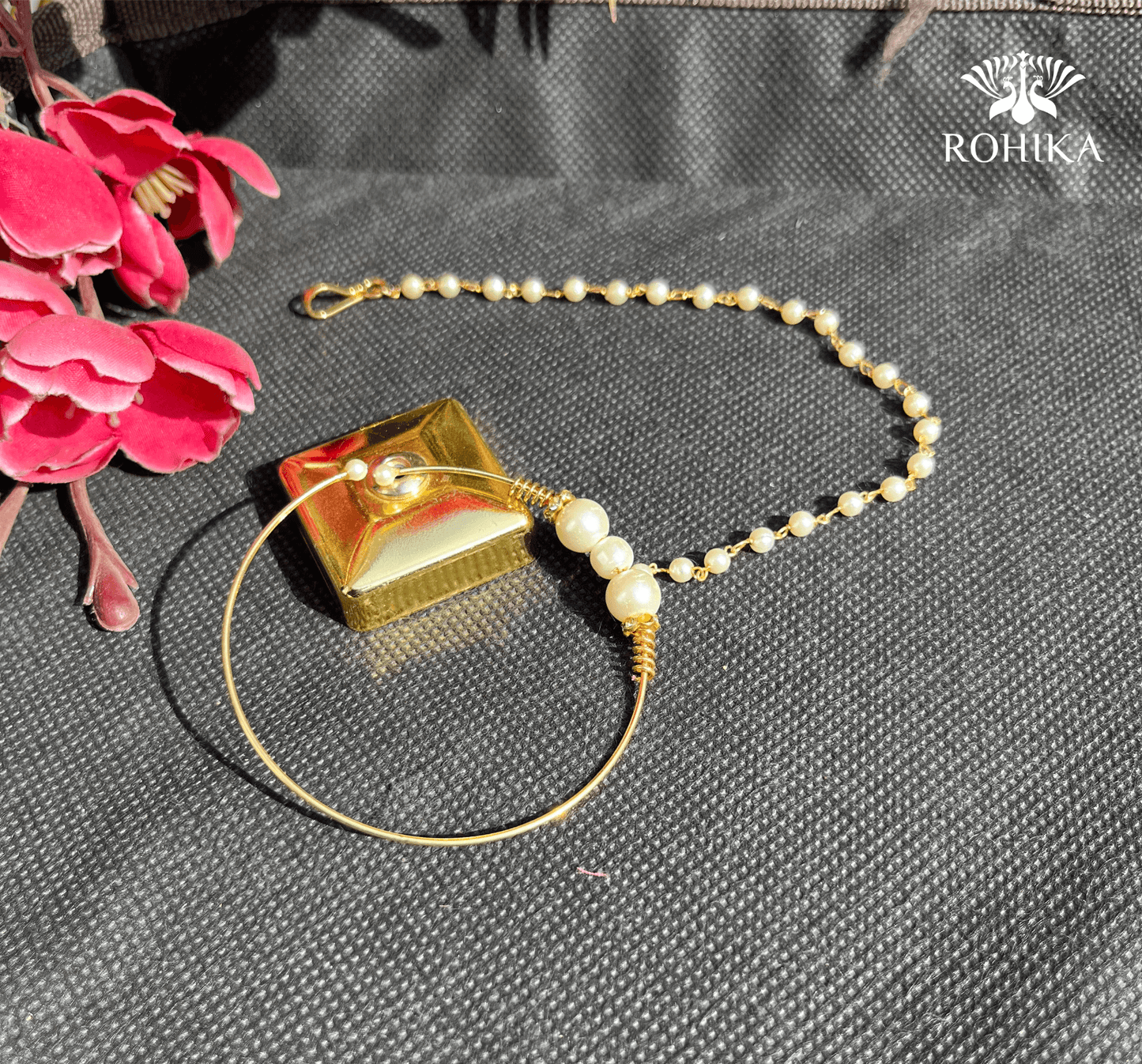 Anushka Sharma Inspired nath-White - Rohika Store