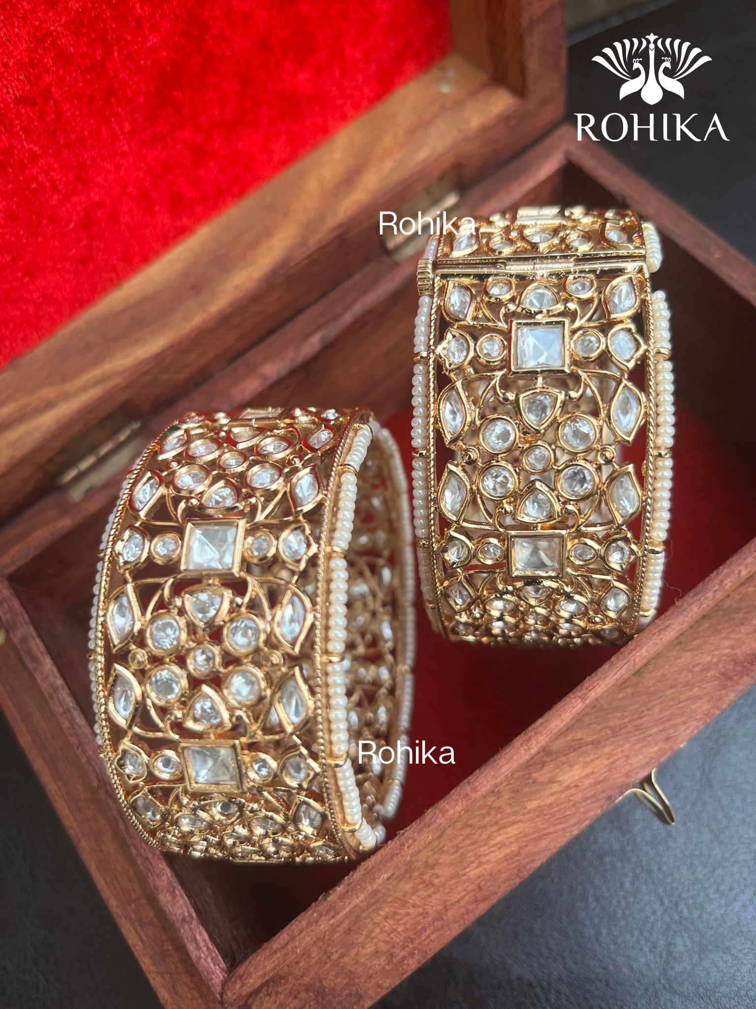 Kundan polki best sale bangles