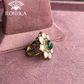 Angana polki kundan ring  (SG-012) - Green