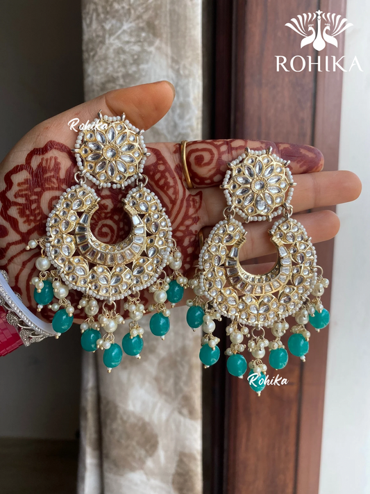 Navpreet beautiful earrings - Green