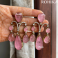 Pankh doublet earrings - Pink