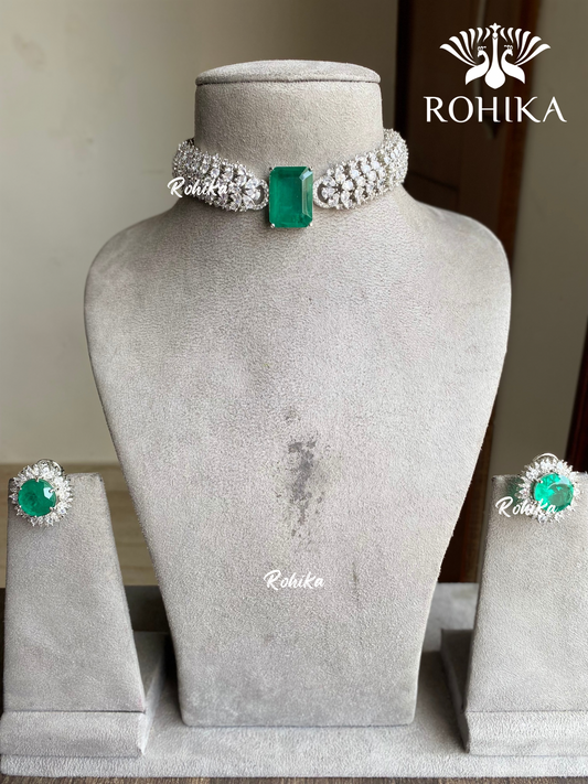 Malaika AD choker set - Green