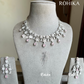 Surkhi American diamond necklace set - Pink