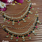 Pachhi kundan earchains - Multi colour