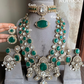 Shakti moisanite doublets combo set -  Dark Green