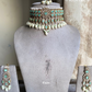 Surya kundan choker set - Mint green