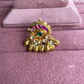 Padmini pachhi kundan ring (SG-157) - Red & Green - Rohika store 