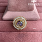 Angana polki kundan ring (SG-121) - purple