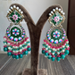 Rashmi meenakari earrings - Dark Green