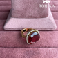 Angana polki kundan ring (SG-125) - Ruby red