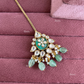 Polki kundan maangtikka (PLKM-083) - Mint Green