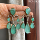 Pankh doublet earrings - Mint green