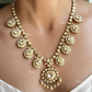 Radya LV Moisanite Long Necklace set - White