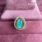 Angana polki kundan ring (SG-091) - Mint green 