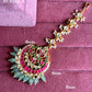 Heritage Pacchi Kundan Maangtikka (HTKA-004) - Pink & Mint