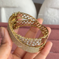Anne American Diamond Bracelet/Kada (MB-0109) -  Golden