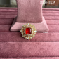 Angana polki kundan ring (SG-129) - Red