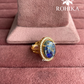 Angana polki kundan ring (SG-090) - Blue