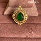 Angana polki kundan ring (SG-127) - Dark green