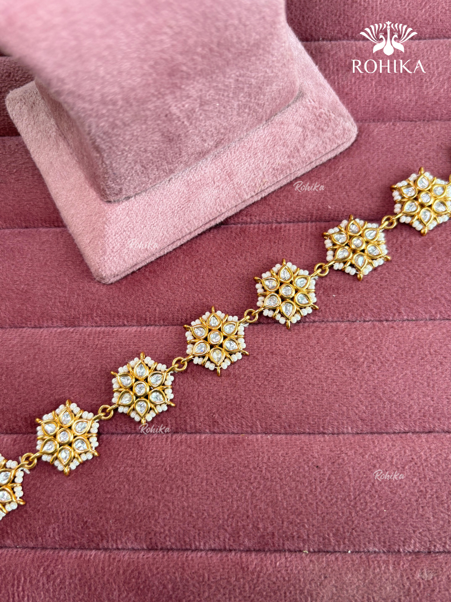 Kesha Polki Kundan Sheeshphool (SP-052) - White