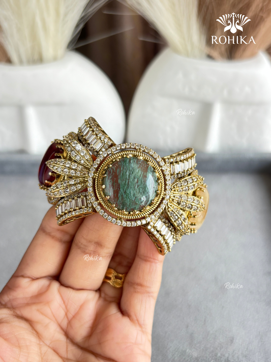 Sabya Deisgner Semi-Precious Kada (SSB002) -  Multi Colour
