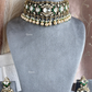 Maanvi Polki Kundan Choker Set - Green