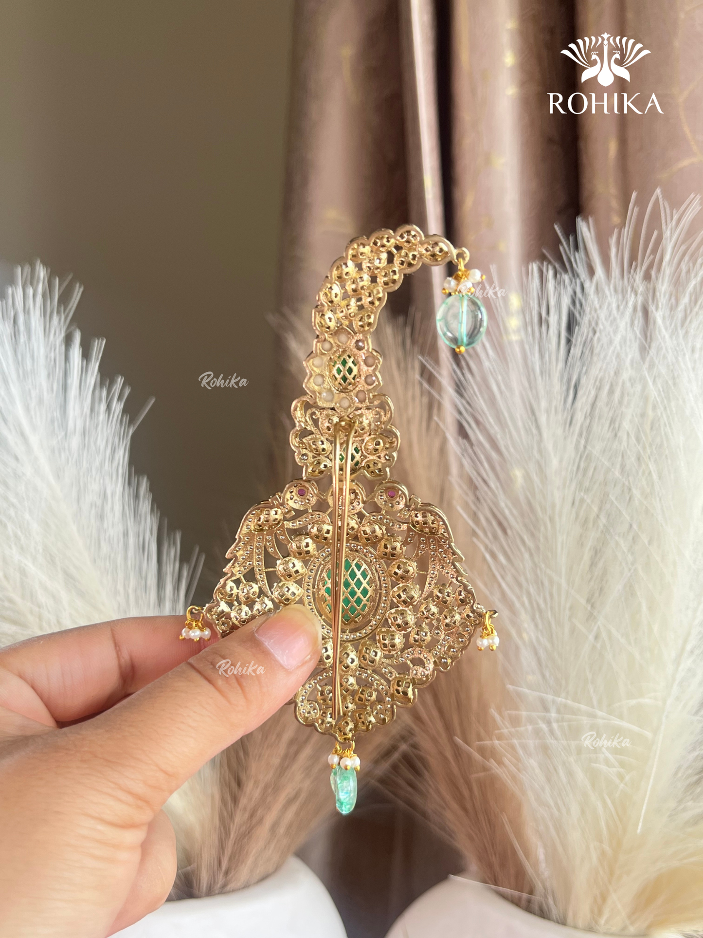 Polki Kundan Kalgi (NK-013) - Green