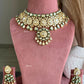 Niharika Moisanite  Bridal Necklace Set - Green
